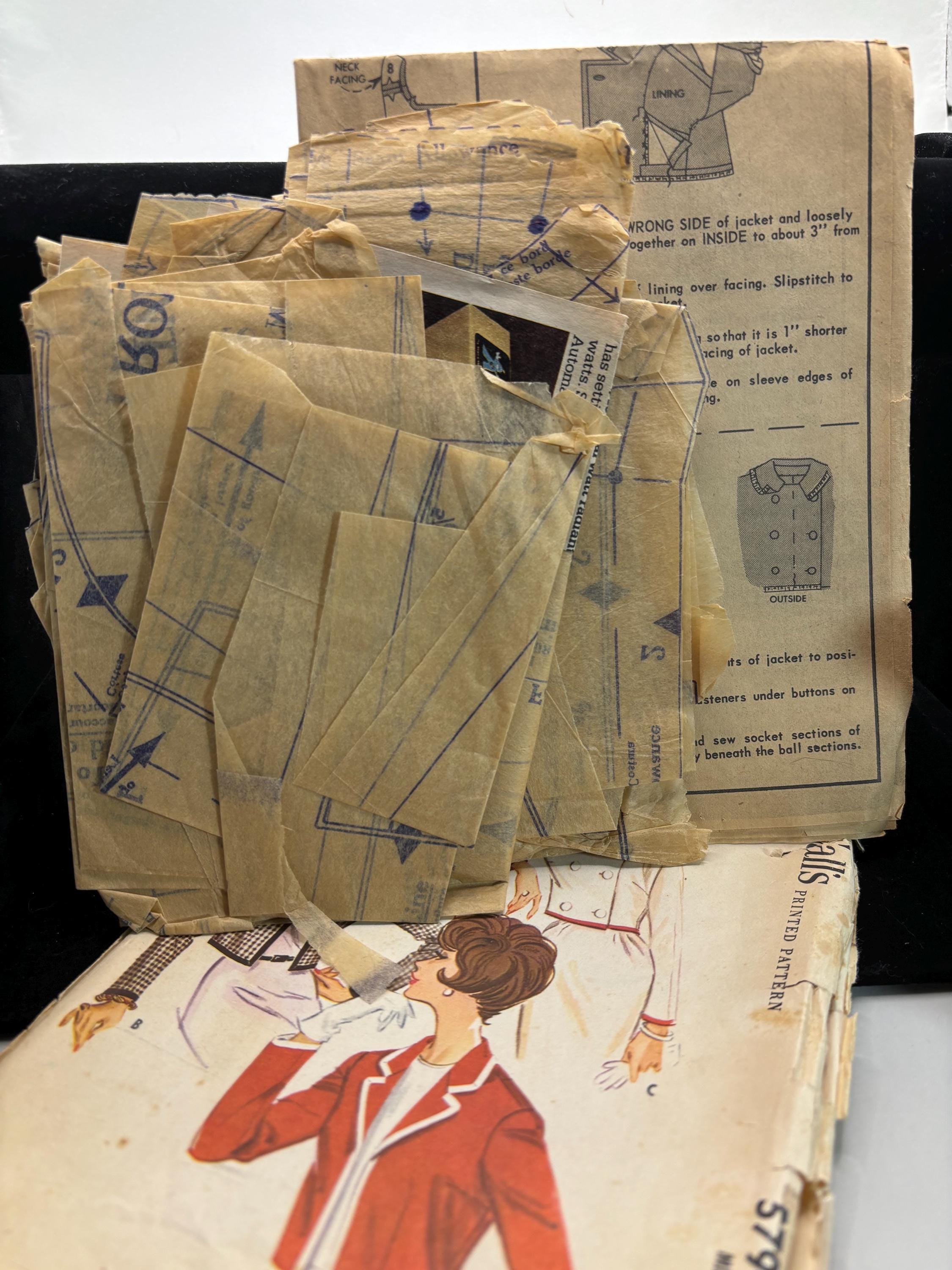 Vintage 1960s McCall’s 5790 Jacket Sewing Pattern – Misses’ Cropped & Boxy Jackets – Classic Mod Style – Size 10 Bust 31 – Complete - Thumbnail 3