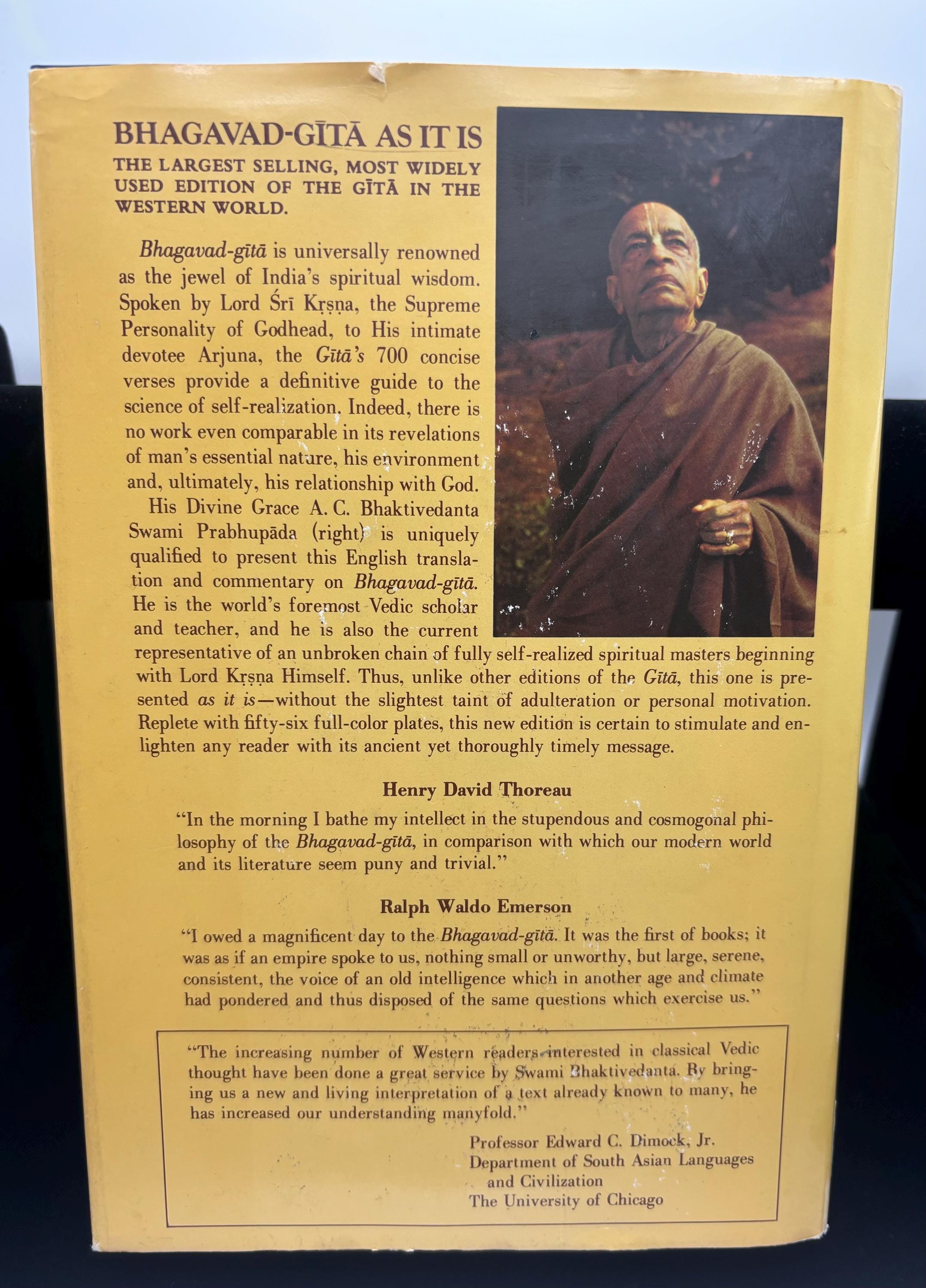 Bhagavad-Gītā As It Is – 1978 Edition, Signed & Inscribed - Thumbnail 2