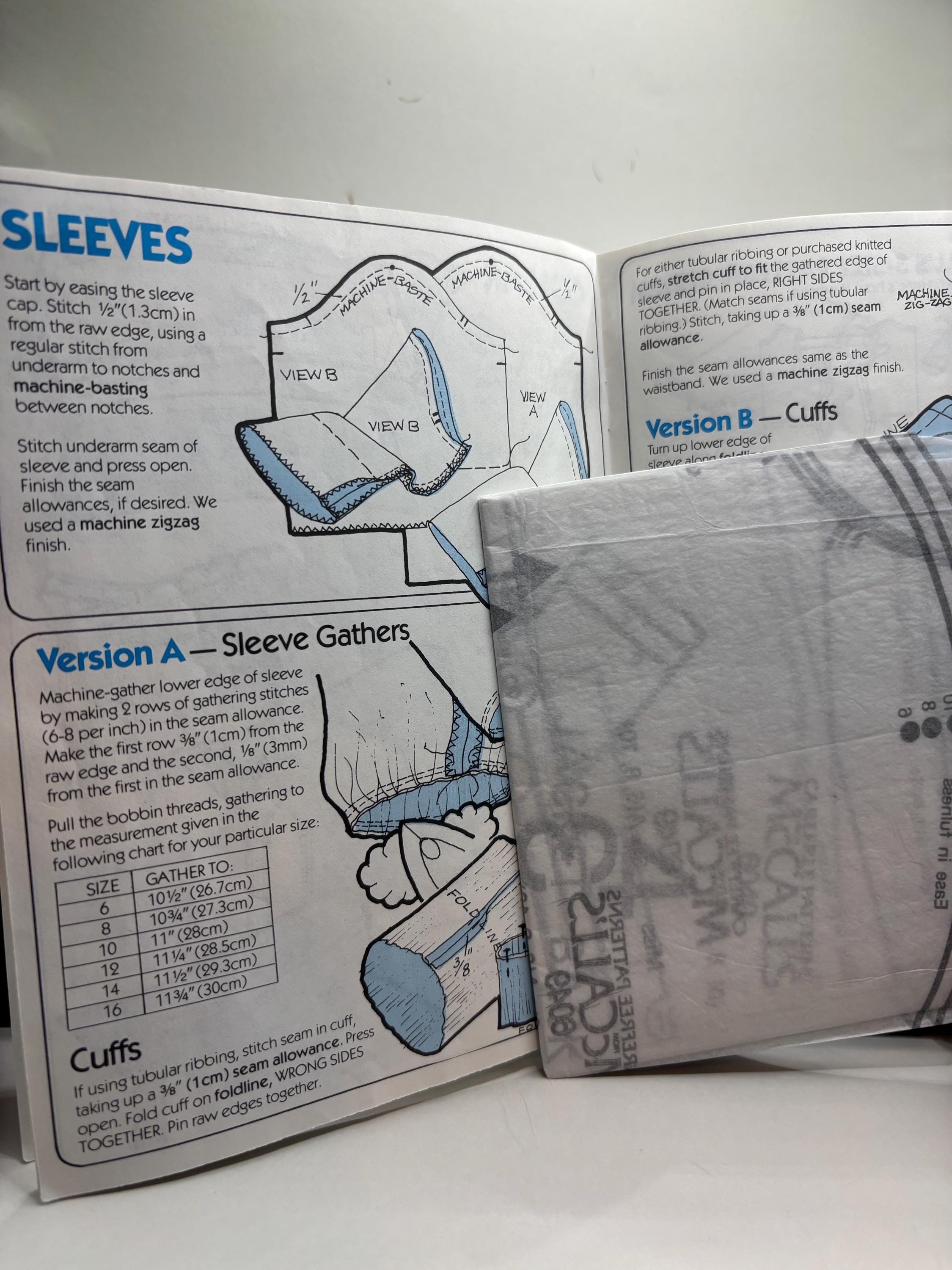 Vintage McCalls 6049 Sewing Pattern - Show-Me! Series - 80s Size 6-10 - Complete & Cut - Unlined Jacket - Visual Sewing System - Thumbnail 4