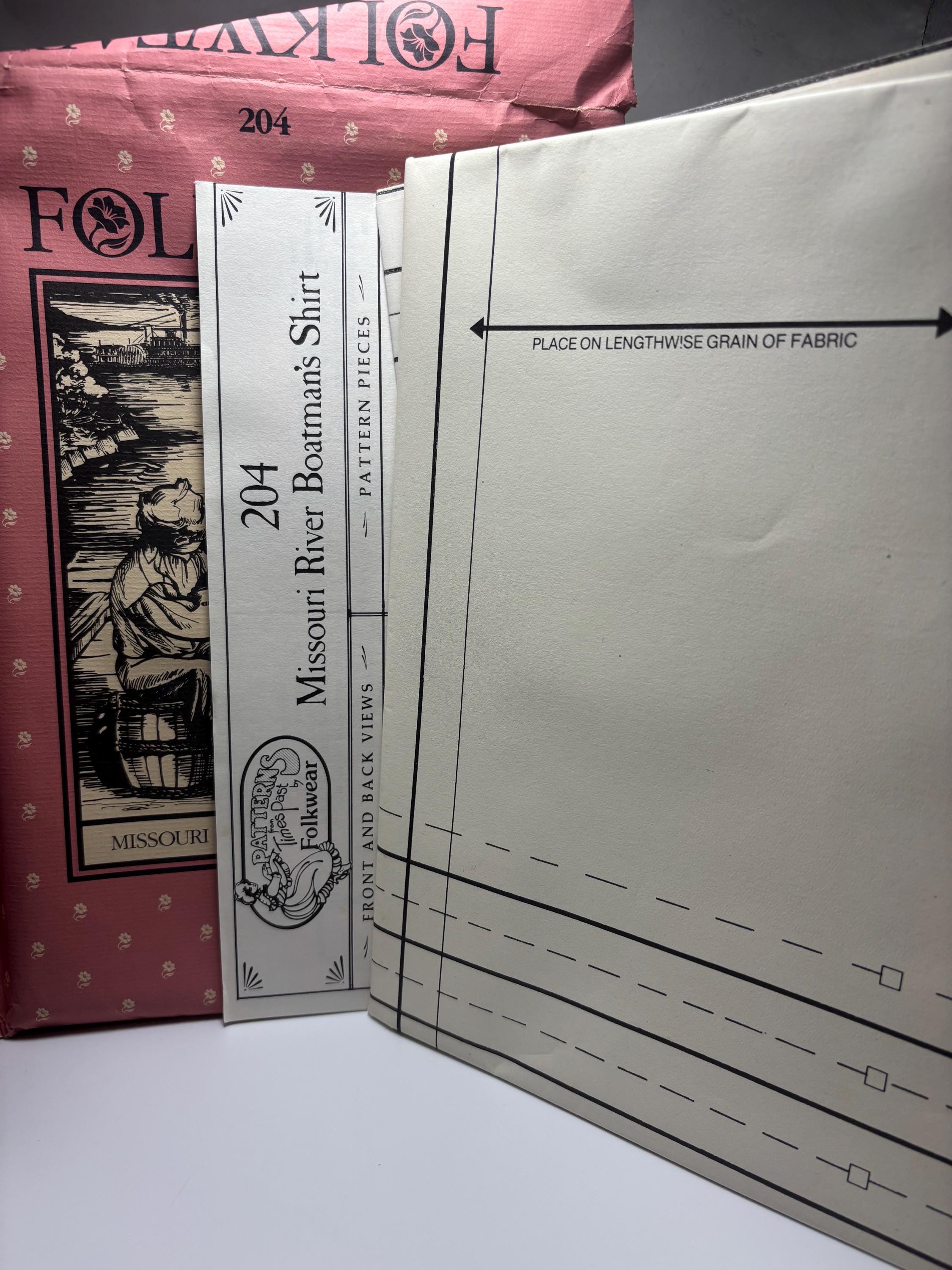 Folkwear 204 Missouri River Boatman’s Shirt Pattern | Uncut Historical Tunic | Folkwear 1982 | Cosplay or Re-enacting Costume Sewing Pattern - Thumbnail 3