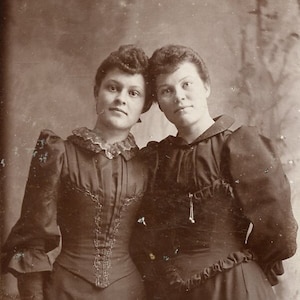 Novias en TENDER RETRAIT - Des Moines, Iowa - 1880 Carte De Visite cdv Foto de Smale + Dingman
