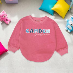 Boy Personalized Name Baby Romper, Personalized Bubble Romper, Personalized Boys Bodysuit, Baby Shower Gift, Boys Name Tee