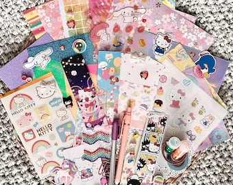 Cute Pastel Themed Junk Journal Supplies, Scrapbooking, Card Making, Art Journal Supplies