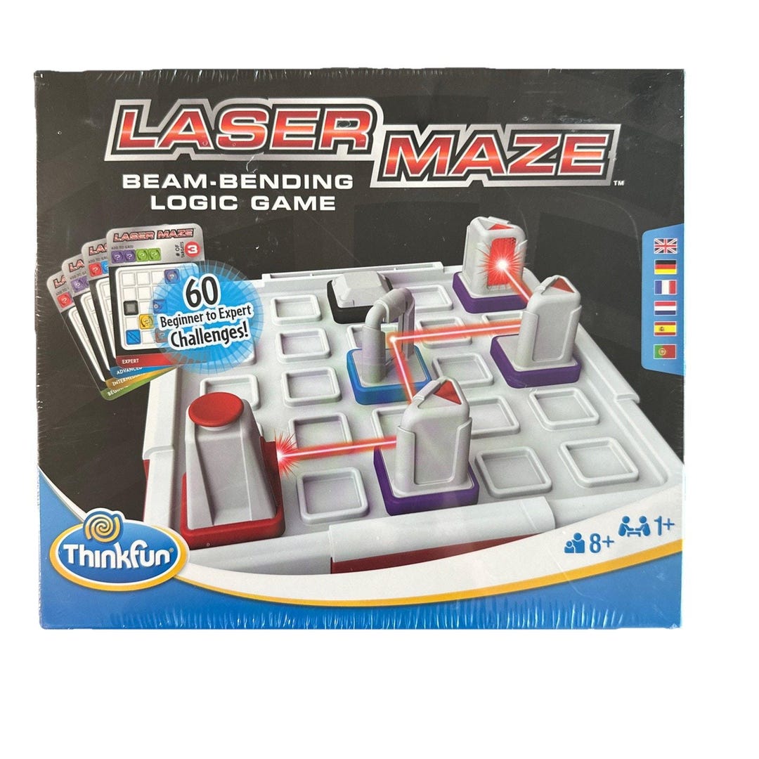 Laser Maze Beam Bending Logic Board Game Thinkfun Think Fun - Sealed ...