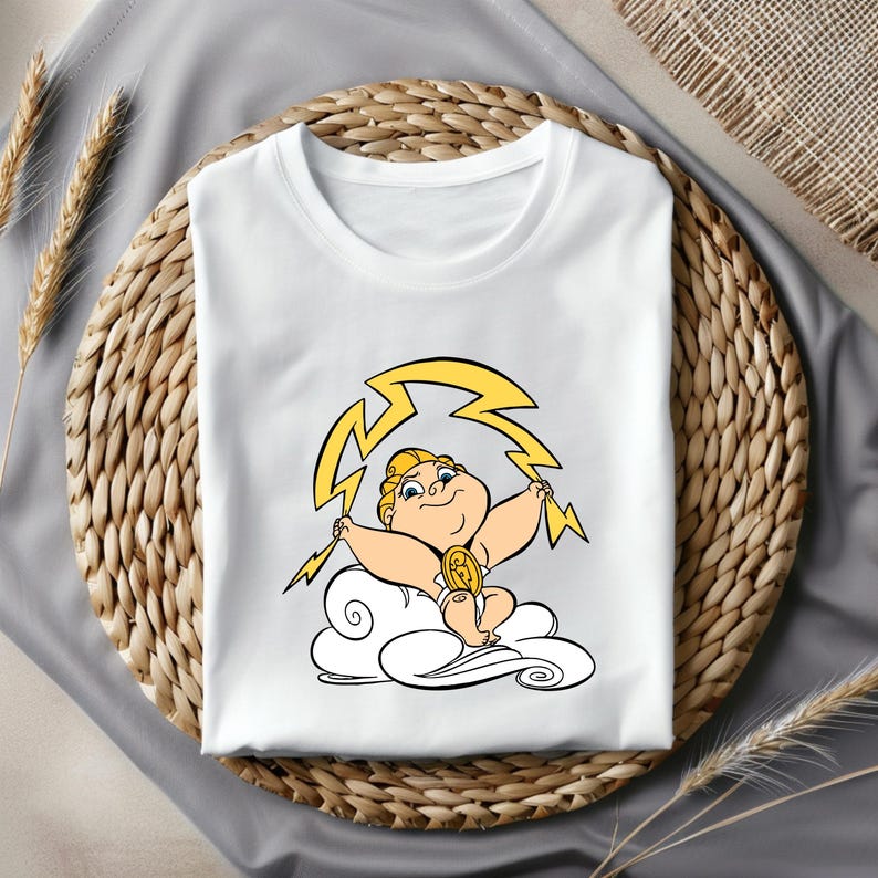 Pacchetto PNG di Baby Hercules, Clipart di Baby Hercules e Pegaso, Disegni per magliette Hades Megara, File di taglio Cricut, Set vettoriale di compleanno, Download immagine 6