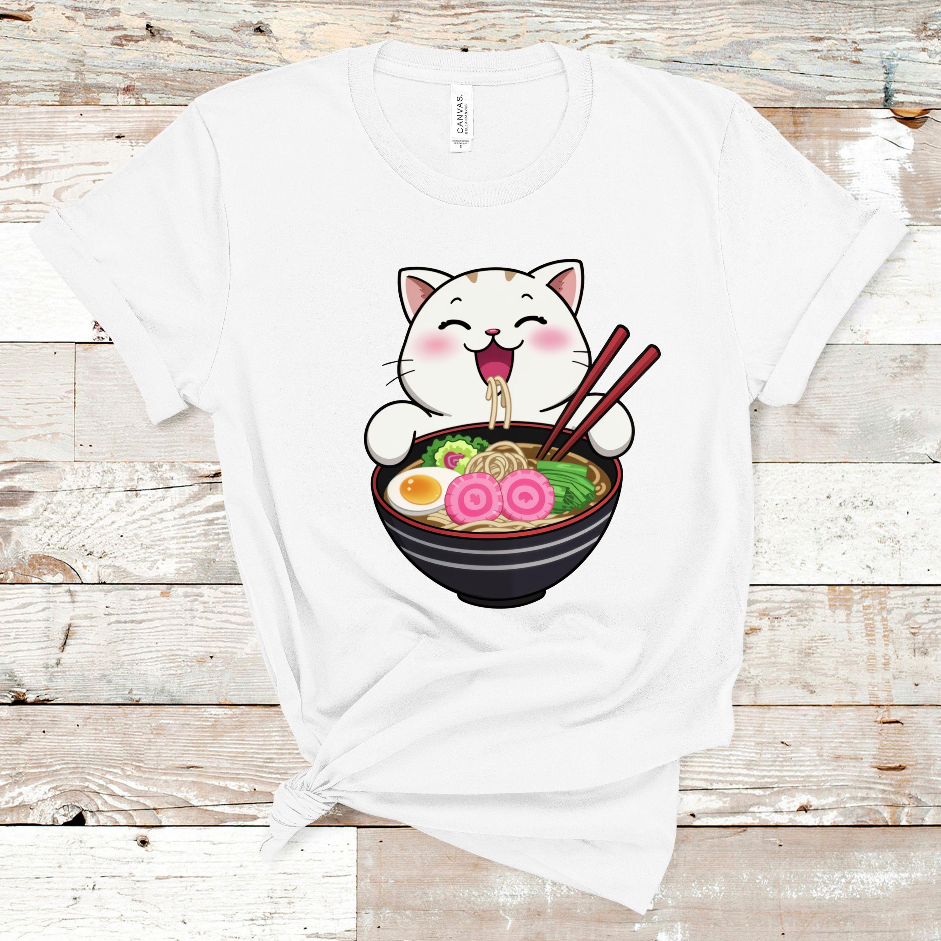 Kawaii Ramen Cat PNG, Cute Noodle Bowl Clipart, Japanese Food Anime ...