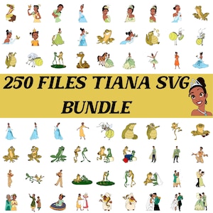 Princess and the Frog Svg, clipart, digital file, Tiana svg bundle, Princess and the frog Svg, Family trip svg Clipart Instant Download