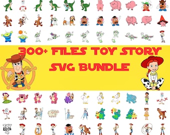 Pacchetto SVG di Toy Story, file di taglio SVG di Toy Story per Cricut, file SVG di Woody per Cricut, file PNG di Toy Story, file SVG di Buzz Lightyear per magliette