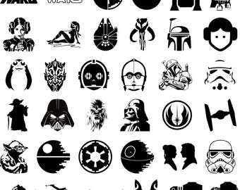 Star Wars Svg Bundle, Star Wars Svg, Star Wars Png, Svg Files For Cricut, Darth Vader Svg, Mandalorian Svg, Star Wars Cricut, Digital Files