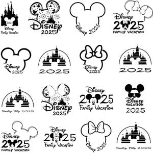 Family Trip 2025 Png Bundle, Family Vacation 2025, Vacay Mode Png, Family Trip, Magical Kingdom, Family Squad Png, Sublimation Design