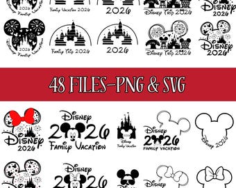 Family Trip 2026 Svg, Castle Vacation Design, Magical Park Png, Matching Family Outfit Graphic, Vacay Mode Clipart, Digital Download