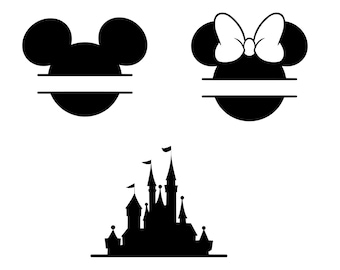 Castle SVG Bundle, Princess & Mickey Castle Clipart, Magic Kingdom SVG, Fireworks Cut Files for Cricut and Silhouette, Digital Download