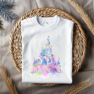 Watercolor Magical Kingdom Png, Mouse Ear Castle Png, Retro Colorful Castle Png, Sublimation Design Png, Magic Kingdom Png, Instant Download