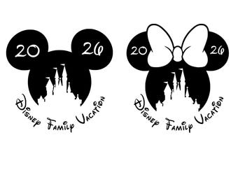 Family Trip 2026 Svg Design, Matching Family Vacation Art, Castle Ears Travel Graphic, Vacay Mode Theme, Family Squad Style, Ready to Use