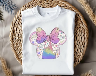 Akvarell magiskt kungarike png, musöra slott png, retro färgglatt slott png, sublimeringsdesign png, magiskt kungarike png, omedelbar nedladdning