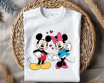 Mickey and Minnie clipart, Mickey svg cut files for Cricut,  Mouse SVG, Mickey Valentine, Mickey and Minnie Love Clipart, instant download