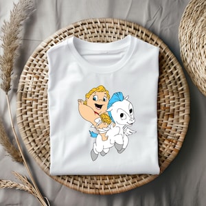 Pacchetto PNG di Baby Hercules, Clipart di Baby Hercules e Pegaso, Disegni per magliette Hades Megara, File di taglio Cricut, Set vettoriale di compleanno, Download immagine 7
