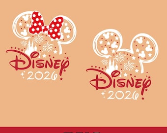 2026 Magical Castle Mouse Png, Family Trip 2026 Design, White Ink Style for Black Shirts, Vacation Castle Ears Png, Matching Family Png