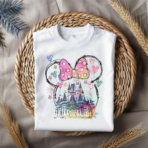 Watercolor Magical Kingdom Png, Mouse Ear Castle Png, Retro Colorful Castle Png, Sublimation Design Png, Magic Kingdom Png, Instant Download