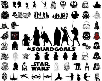 Star Wars Svg Bundle, Star Wars Svg, Star Wars Png, Svg Files For Cricut, Darth Vader Svg, Mandalorian Svg, Star Wars Cricut, Digital Files