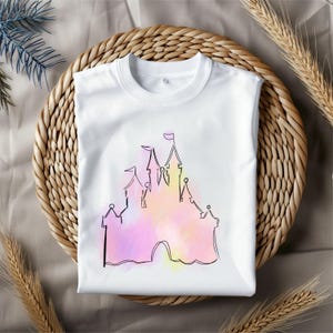 Watercolor Magical Kingdom Png, Mouse Ear Castle Png, Retro Colorful Castle Png, Sublimation Design Png, Magic Kingdom Png, Instant Download