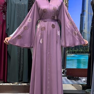 Elegant   Abaya, Evening Abaya, Eid, Ramadan, Wedding Abaya, Islamic Clothing, Muslimah, Dubai Abayas, brown colour Abaya