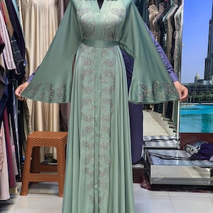 Elegant Abaya, Evening Abaya, Eid, Ramadan, Wedding Abaya, Islamic Clothing, Muslimah, Dubai Abayas,  Abaya