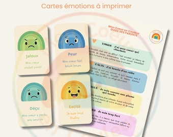 Printable Emotion Cards with all the Kindness of a Parent's Heart (PDF + Guide)