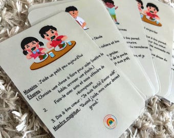 Kit Missions Magiques – Cartes de routine enfant à imprimer – Bienveillance, autonomie et douceur au quotidien (PDF)