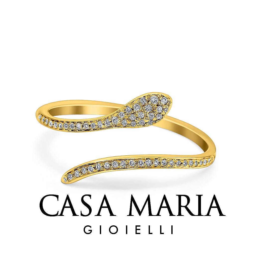 Set Anelli Boho Donna - Oro Fiore E Serpente - Gioielli Punk Regalo