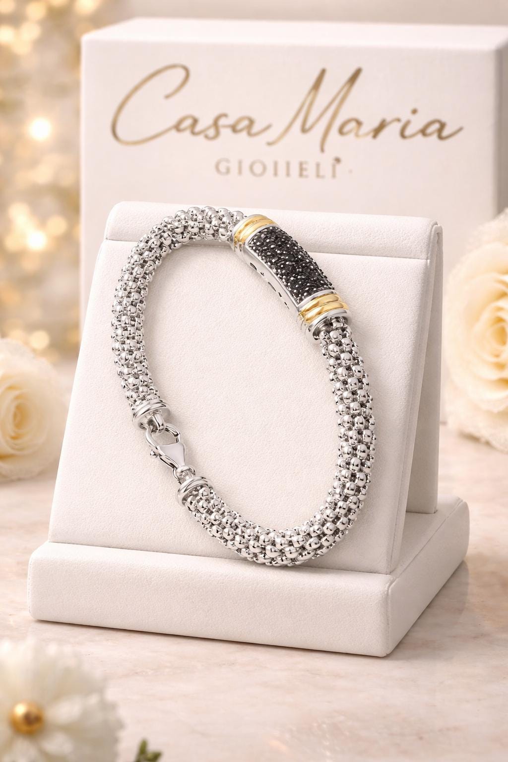 Artisana - Orecchini da donna in argento sterling 925 rodiato