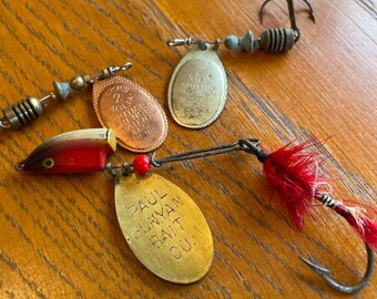 Vintage Spinner Blade Lure Collection Paul Bunyan and Mepps