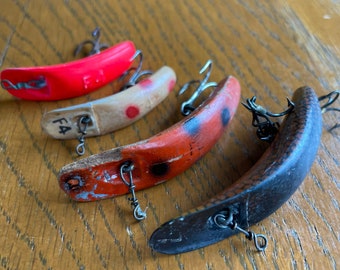 Vintage Helin Tackle company Collection of Flatfish Lures