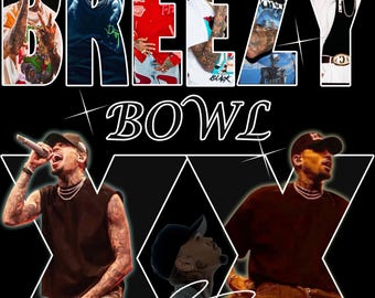 Chris Brown Breezy Bowl xx 2 PNG File, Chris Brown Breezy bowl xx 2 Digital FILE, PNG Ready print to T-Shirt
