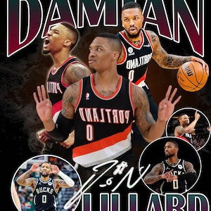 Damian Lillard PNG File, Damian Lillard Digital FILE, PNG Ready print to T-Shirt