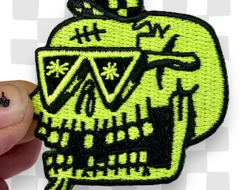 Skull dude iron patch