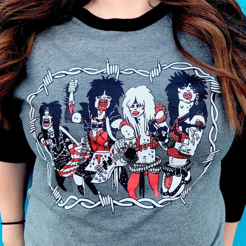 Motley Crue merch. rock t-shirt. band image 0.