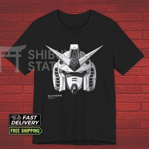 Gundam T-shirt, Anime T-Shirt, Gundam Helmet, Manga Lovers, Gundam Shirt,Vintage Japanese tee, Japanese Retro Anime, gift for him & her