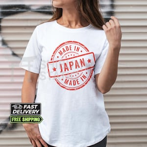 Made in Japan Tee, Japanese Streetwear, Graphic Shirt, Anime Lover Gift, Gift for Him, Gift for Her, Travel Gift, Harajuku Shirt