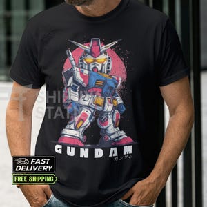 Gundam T-shirt, Anime T-Shirt, Gundam Helmet, Manga Lovers, Gundam Shirt, vintage Japanese Unisex tee, Retro Anime Shirt, Mobile Suit Gundam