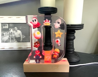 Lettre lumineuse Mario