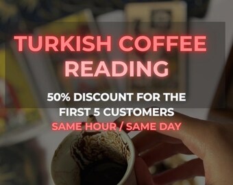 Turkse koffielezing, gedetailleerde Turkse koffiekoplezing, waarzeggerlezing, koffielezing, toekomstige liefdeslezing