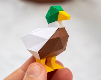 Duck Papercraft Template | Printable 3D Paper Sculpture