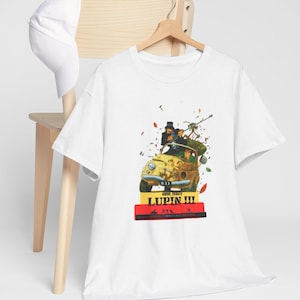 Vintage Lupine Unisex T-Shirt, Goemon, Jigen Zenicata, Fujiko Tee, Anime Clothing, Wonderful Gift, Retro Tee