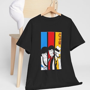 Vintage Lupine Unisex T-Shirt, Goemon, Jigen Zenicata, Fujiko Tee, Anime Clothing, Wonderful Gift, Retro Tee