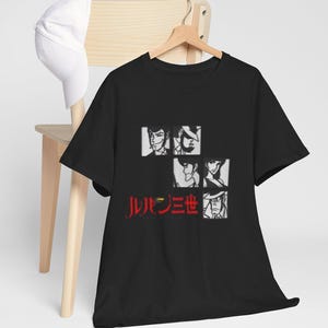 Vintage Lupine Unisex T-Shirt, Goemon, Jigen Zenicata, Fujiko Tee, Anime Clothing, Wonderful Gift, Retro Tee