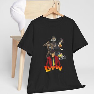 Vintage Lupine Unisex T-Shirt, Goemon, Jigen Zenicata, Fujiko Tee, Anime Clothing, Wonderful Gift, Retro Tee