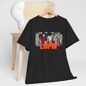 Vintage Lupine Unisex T-Shirt, Goemon, Jigen Zenicata, Fujiko Tee, Anime Clothing, Wonderful Gift, Retro Tee