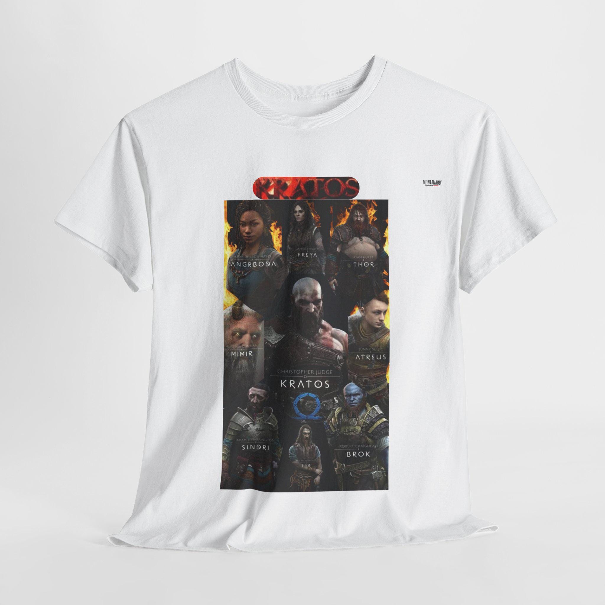 Unleash the fury of Kratos epic God of War,inspired t,shirt for true warriors and Norse legends
