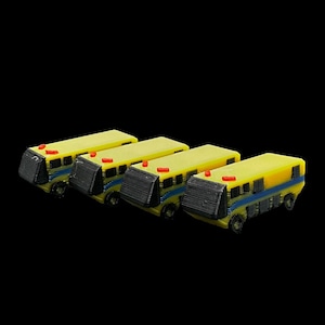 4x 1/400 Scale Premium Airport Fire Trucks for Model Airport compatible with Gemini Jets/NG Models/Herpa/JC Wings
